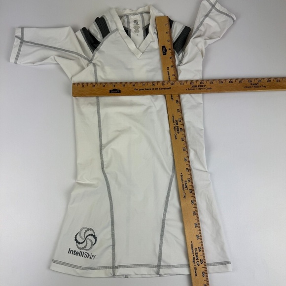 Intelliskin Women’s Foundation V-Tee Short Sleeve Posture/Compression Top -White - Picture 4 of 7